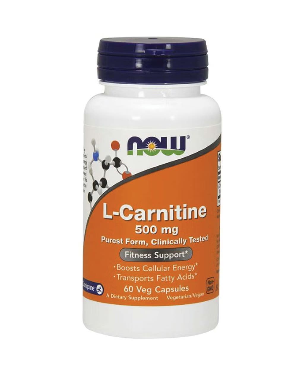 Now L-carnitine 500mg 60 Veg Capsules | Boots UAE